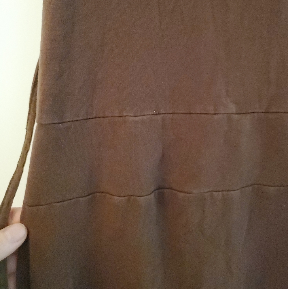 Zhen Nymph Tamesis River Goddess Brown Backless Halter Dress - Picture 4 of 9